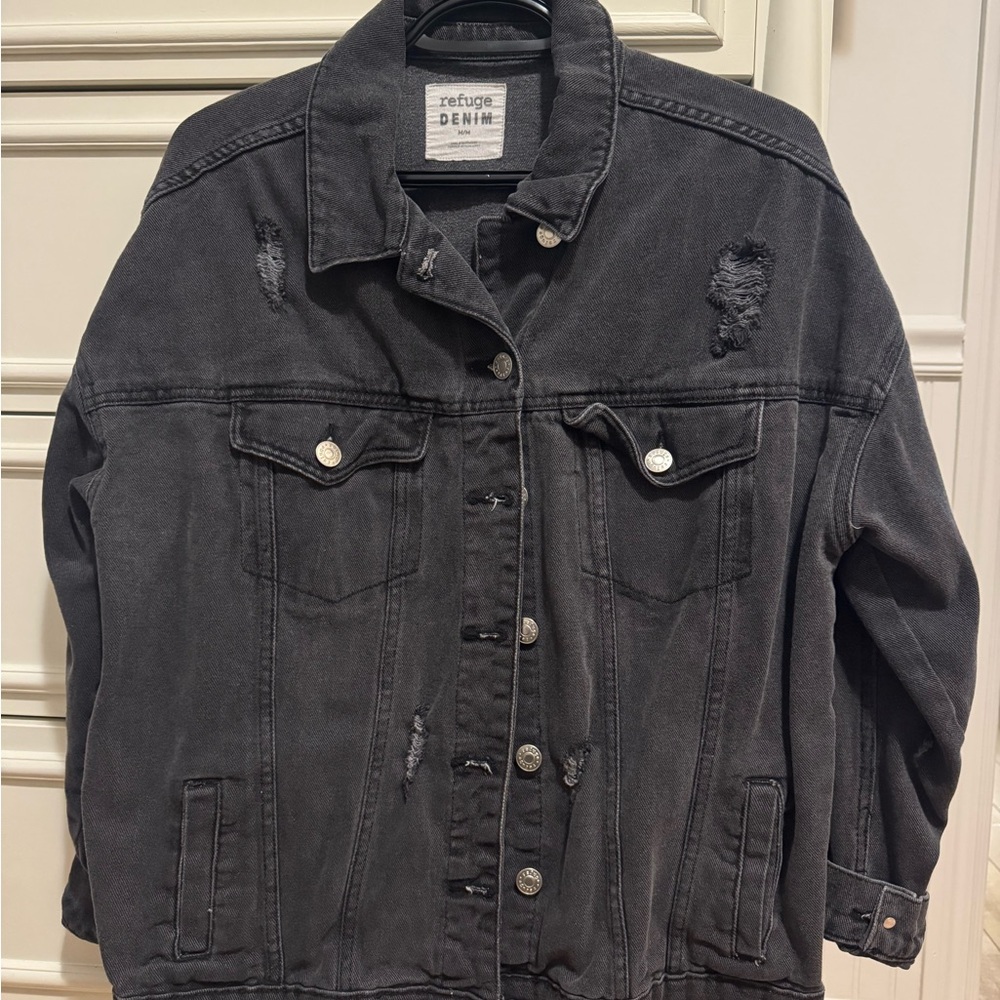 Dark grey Distressed Jacket